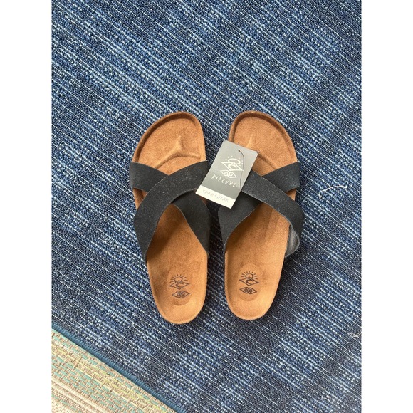 Womens Rip Curl Stella slip on sandals size 10 Black - Picture 2 of 13